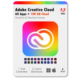 Adobe Creative Cloud All apps Enterprise plan for 1 Year | License Linked to Your Email